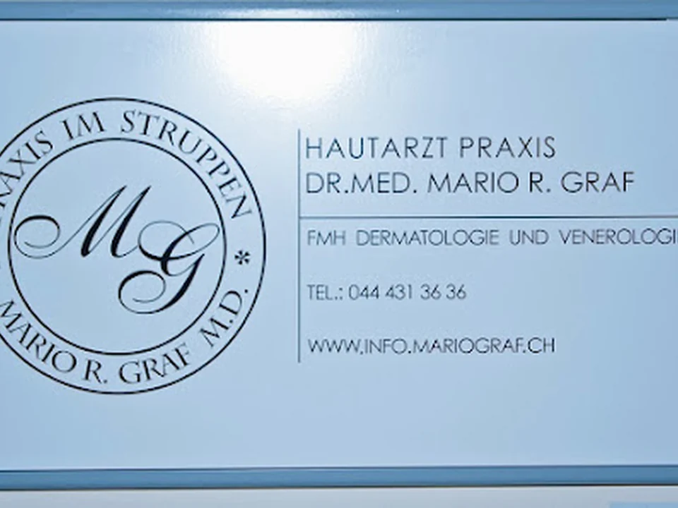 Dr. med. Mario Graf, Facharzt FMH für Dermatologie u. Venerologie, Zürich